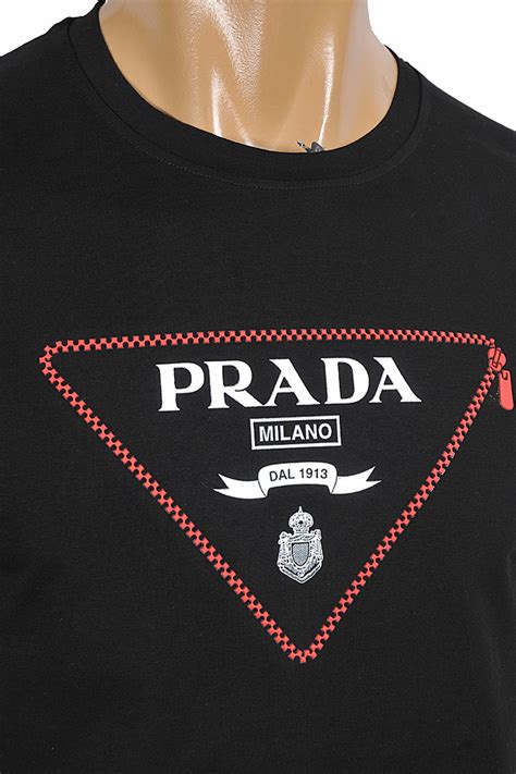 prada yellow logo|prada t-shirts for men.